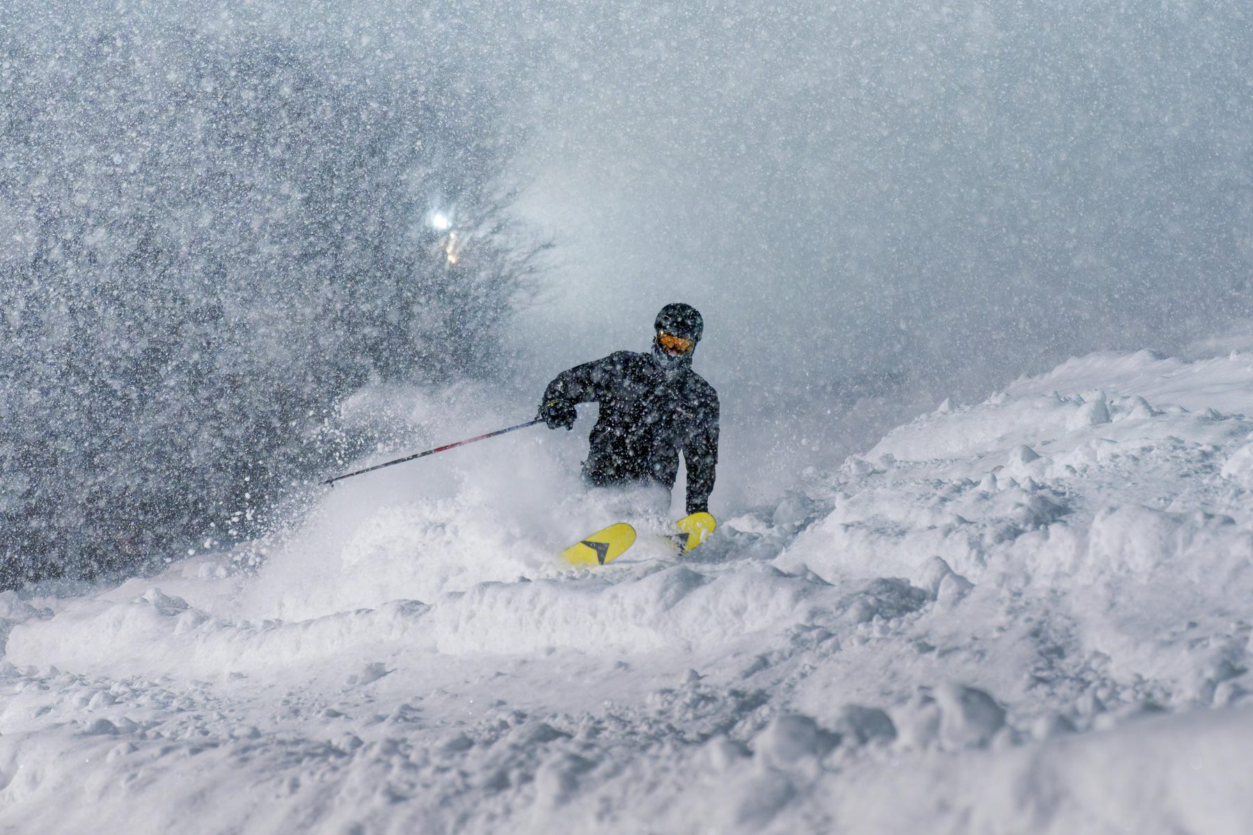 Skier in Niseko powder